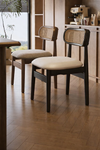 FERINO Contemporary Leather Dining Chair
