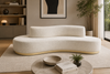 CURVIO Scandinavian Boucle Sofa