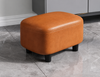 NORVA Contemporary Leather Stool