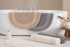 LUMORA Scandinavian Fabric Bath Mat