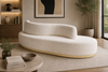CURVIO Scandinavian Boucle Sofa