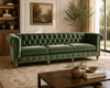 VELNO Scandinavian Velvet Sofa