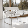 VASILO Scandinavian Leather Armchair