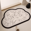 VELORA Contemporary Fabric Bath Mat