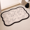VELORA Contemporary Fabric Bath Mat