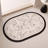 VELORA Contemporary Fabric Bath Mat