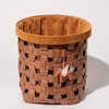 VELRAN Modern Leather Laundry Basket