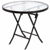 MIREVA Contemporary Glass Dining Table