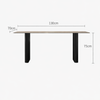 TAVION Contemporary Travertine Dining Table