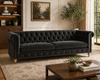 VELNO Scandinavian Velvet Sofa