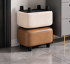 NORVA Contemporary Leather Stool