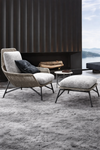 NOREL Scandinavian Metal Armchair