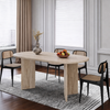ELVARO Wabi Sabi Travertine Dining Table