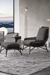 NOREL Scandinavian Metal Armchair