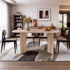 ELVARO Wabi Sabi Travertine Dining Table