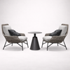 NOREL Scandinavian Metal Armchair