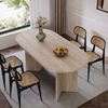 ELVARO Wabi Sabi Travertine Dining Table