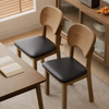 CALEN Scandinavian Leather Dining Chair