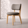 ELMIO Scandinavian Fabric Dining Chair