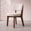 ELMIO Scandinavian Fabric Dining Chair