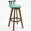CARVON Industrial Wooden Bar Stool