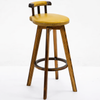CARVON Industrial Wooden Bar Stool