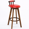 CARVON Industrial Wooden Bar Stool