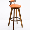 CARVON Industrial Wooden Bar Stool