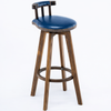 CARVON Industrial Wooden Bar Stool