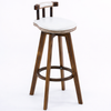 CARVON Industrial Wooden Bar Stool