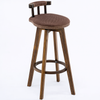 CARVON Industrial Wooden Bar Stool