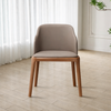 VALORA Scandinavian Leather Dining Chair