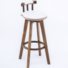 CARVON Industrial Wooden Bar Stool
