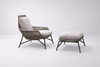 NOREL Scandinavian Metal Armchair