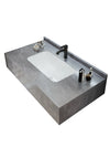 LUNARO Contemporary Sintered Stone Bathroom Vanity Top