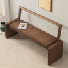 SVARTDAL Wabi Sabi Solid Wooden Bench With Flip-Up Backrest