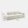 TAVOLO Contemporary Fabric Sofa