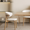 ALVIRA Scandinavian Leather Dining Chair