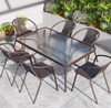 ARVENA Contemporary Metal Outdoor Dining Set