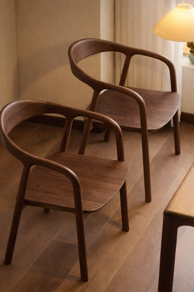 SHUMET Scandinavian Wooden Dining Chair