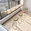 LUXEN Contemporary Wooden Bar Table
