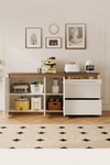 BAOBEI Cream Minimalist Wooden Sideboard
