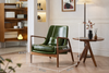 AARHUS Scandinavian Leather Armchair