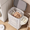 LUNARO Scandinavian Plastic Laundry Hamper
