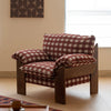 KAVEN Minimalistic Fabric Armchair