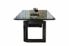 LAVIRO Modern Marble-Effect Dining Table