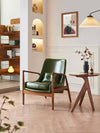 AARHUS Scandinavian Leather Armchair