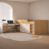 LUVORA Contemporary Wooden Loft Bed Frame