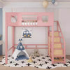 NORVIA Scandinavian Metal Loft Bed Frame