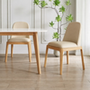 VALORA Scandinavian Leather Dining Chair